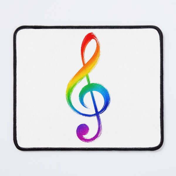 Item preview, Rainbow Treble Clef Music Pride - Music notes, music symbol designed and sold by lematworks.