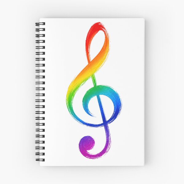 Item preview, Rainbow Treble Clef Music Pride - Music notes, music symbol designed and sold by lematworks.