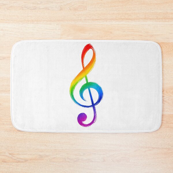 Item preview, Rainbow Treble Clef Music Pride - Music notes, music symbol designed and sold by lematworks.