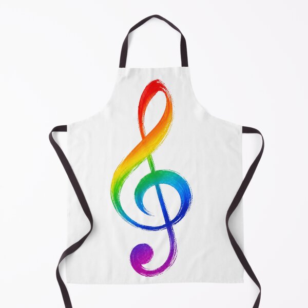 Item preview, Rainbow Treble Clef Music Pride - Music notes, music symbol designed and sold by lematworks.