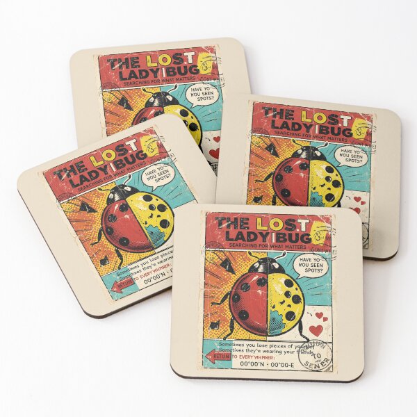 Item preview, The Lost Ladybug Pop Art Stamp Design | Vintage Comic Streetwear Graphic designed and sold by CallisC-Arts.