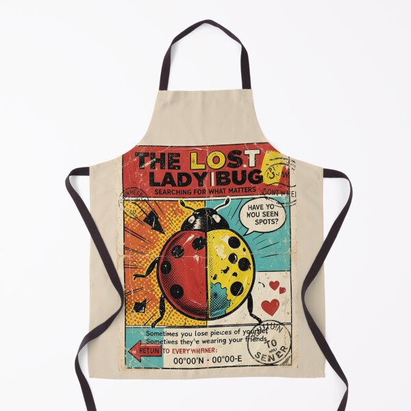 Item preview, The Lost Ladybug Pop Art Stamp Design | Vintage Comic Streetwear Graphic designed and sold by CallisC-Arts.