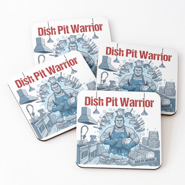 Item preview, The Unsung Hero: Dish Pit Warrior - Funny Kitchen Art designed and sold by BrewChef.
