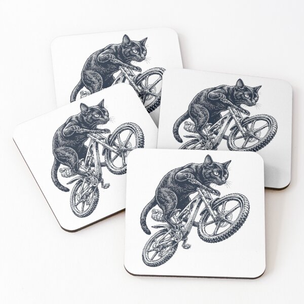 Artikelvorschau, Vintage Bombay Katze fährt Fahrrad Radfahren Kätzchenliebhaber entworfen und verkauft von TerryConnells.