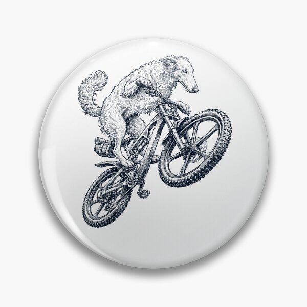 Item preview, Vintage Borzoi Riding Bicycle Cycling Bike Dog Lover designed and sold by TerryConnells.