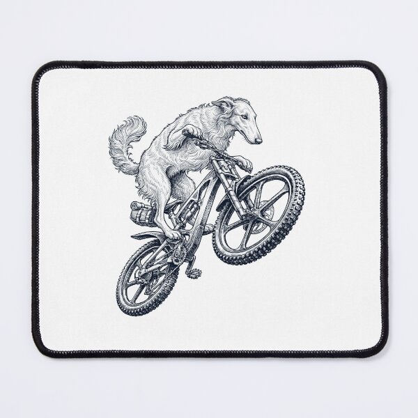 Item preview, Vintage Borzoi Riding Bicycle Cycling Bike Dog Lover designed and sold by TerryConnells.