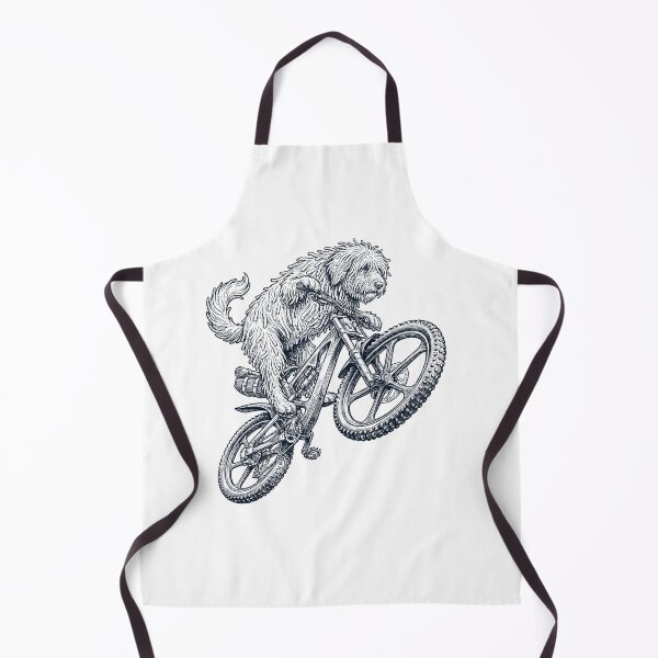 Item preview, Vintage Bouvier des Flandres Riding Bicycle Cycling Bike Dog Lover designed and sold by TerryConnells.