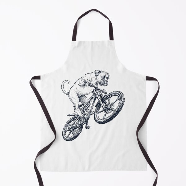 Item preview, Vintage Boxer Dog Riding Bicycle Cycling Bike Dog Lover designed and sold by TerryConnells.