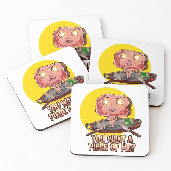 Item preview, Angry Steak - You Want a Piece of Me? Funny Meat Character designed and sold by Surreal Characters & Cute Pups.