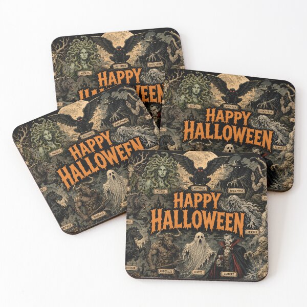 Item preview, Happy Halloween Folklore Edition Banner Illustration designed and sold by AIfolklore.