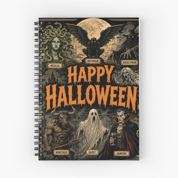 Item preview, Happy Halloween Folklore Edition Banner Illustration designed and sold by AIfolklore.