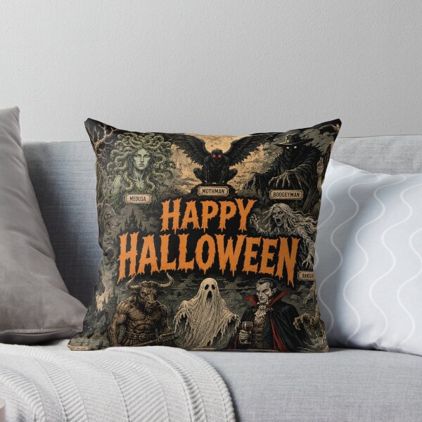Item preview, Happy Halloween Folklore Edition Banner Illustration designed and sold by AIfolklore.