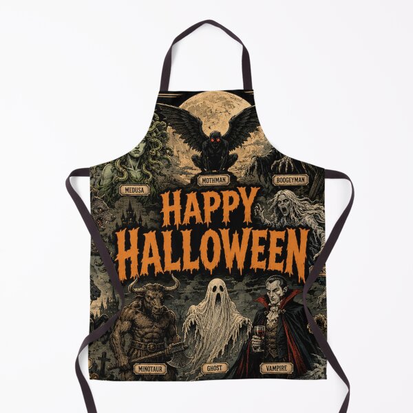 Item preview, Happy Halloween Folklore Edition Banner Illustration designed and sold by AIfolklore.