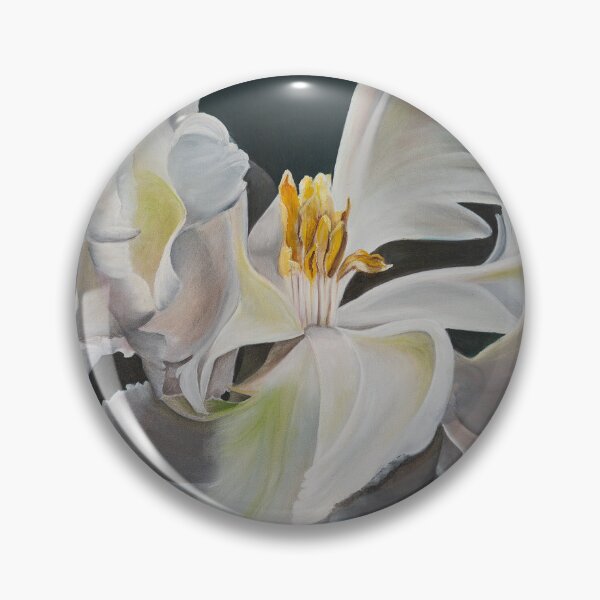 Item preview, White parrot tulip  designed and sold by jaxlovesart.
