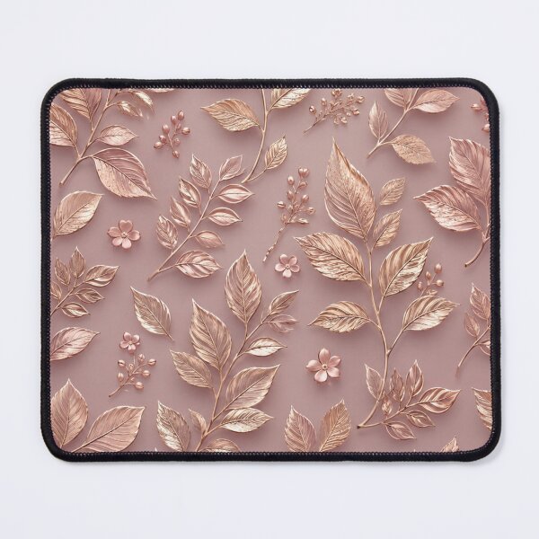 Item preview, Golden leaves on rusty pink background  designed and sold by Heaven1111.