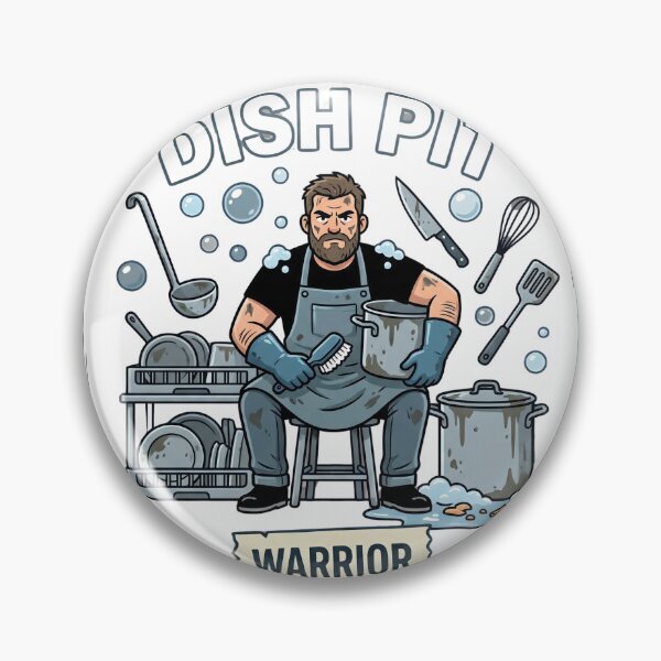 Item preview, Dish Pit Warrior Restaurant Design designed and sold by BrewChef.