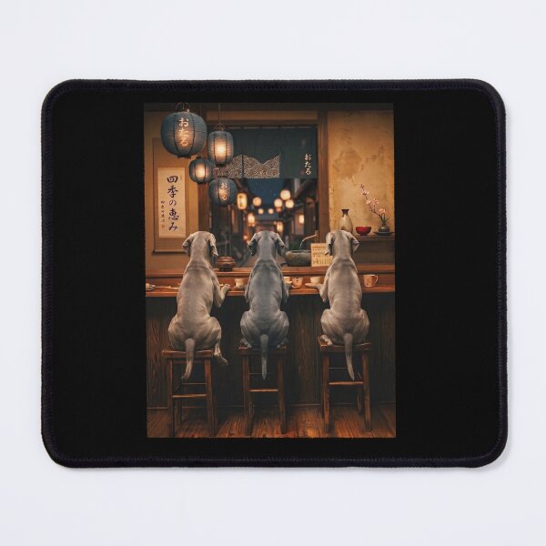 Item preview, Japanese Weimaraner Art Foodie Dog Owner designed and sold by DoodleTortle.