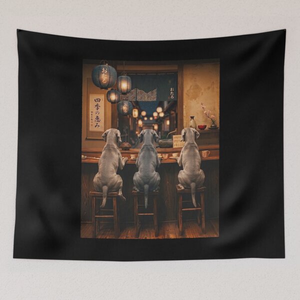 Item preview, Japanese Weimaraner Art Foodie Dog Owner designed and sold by DoodleTortle.