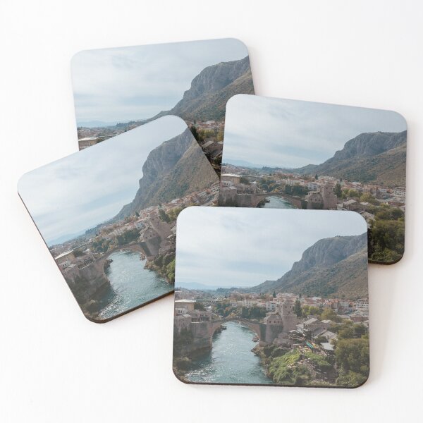 Item preview, Mostar Old Bridge Stari Most Bosnia Panoramic View designed and sold by Two-Tickets-To.