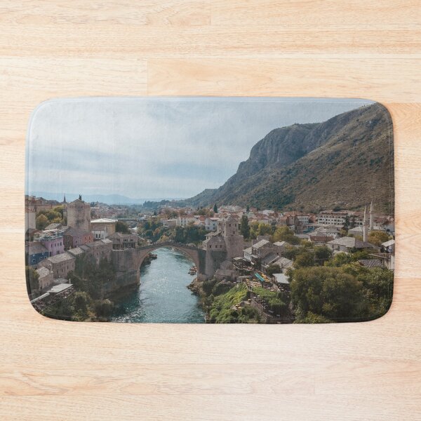 Item preview, Mostar Old Bridge Stari Most Bosnia Panoramic View designed and sold by Two-Tickets-To.