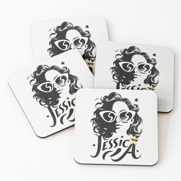 Item preview, Jessica Name Art Cool Sunglasses Portrait designed and sold by PixelQ.