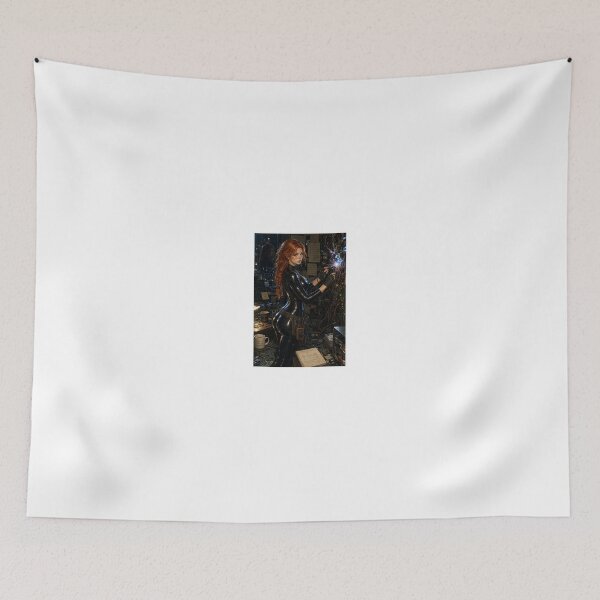 Item preview, Rowan Fletcher working in electronics lab designed and sold by CathryneDelamort.