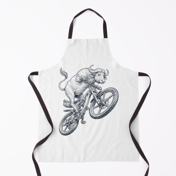 Item preview, Vintage Buffalo Riding Bicycle Cycling Bike Animal Lover designed and sold by TerryConnells.
