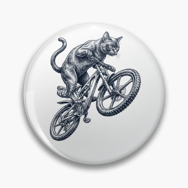 Item preview, Vintage Burmese Cat Riding Bicycle Cycling Bike Kitten Lover designed and sold by TerryConnells.