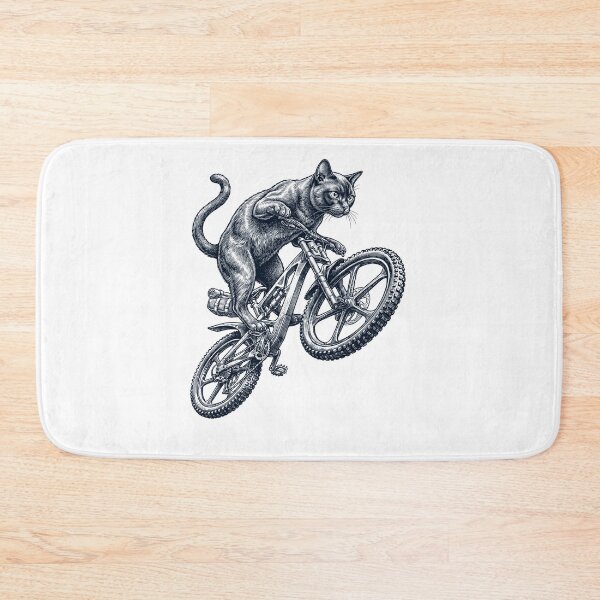 Item preview, Vintage Burmese Cat Riding Bicycle Cycling Bike Kitten Lover designed and sold by TerryConnells.