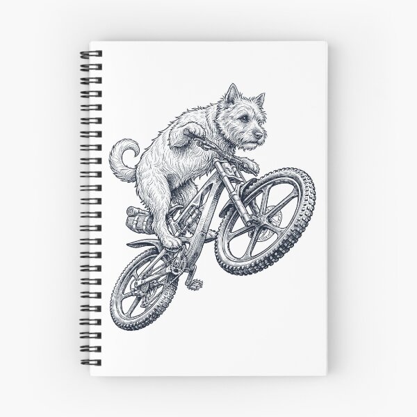 Item preview, Vintage Cairn Terrier Riding Bicycle Cycling Bike Dog Lover designed and sold by TerryConnells.