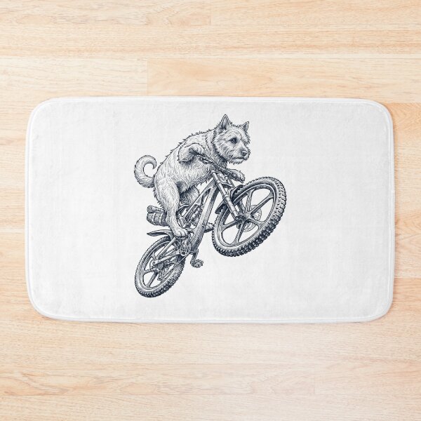 Item preview, Vintage Cairn Terrier Riding Bicycle Cycling Bike Dog Lover designed and sold by TerryConnells.