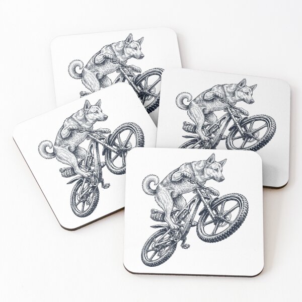 Item preview, Vintage Canaan Dog Riding Bicycle Cycling Bike Dog Lover designed and sold by TerryConnells.