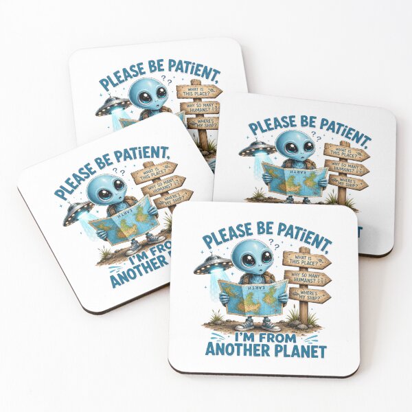 Item preview, Please Be Patient I'm From Another Planet Funny Alien T-Shirt | Cute UFO Sci-Fi Graphic Tee designed and sold by Ashes to Artistry.