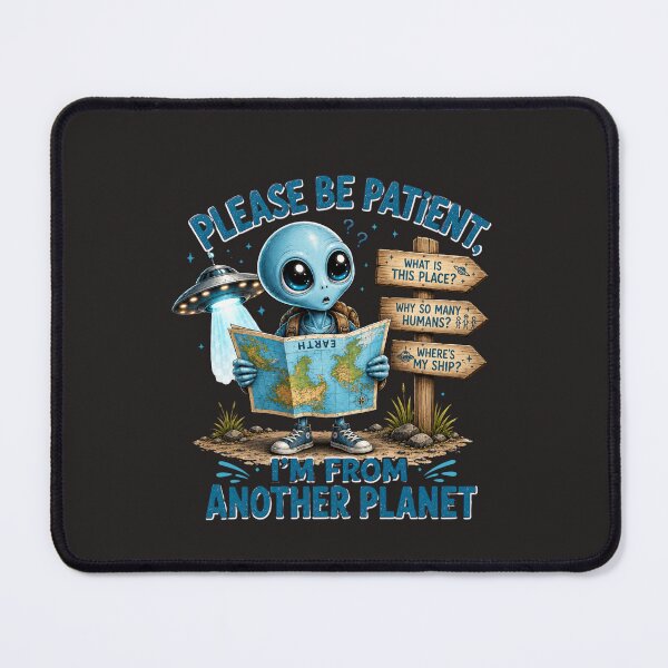 Item preview, Please Be Patient I'm From Another Planet Funny Alien T-Shirt | Cute UFO Sci-Fi Graphic Tee designed and sold by Ashes to Artistry.