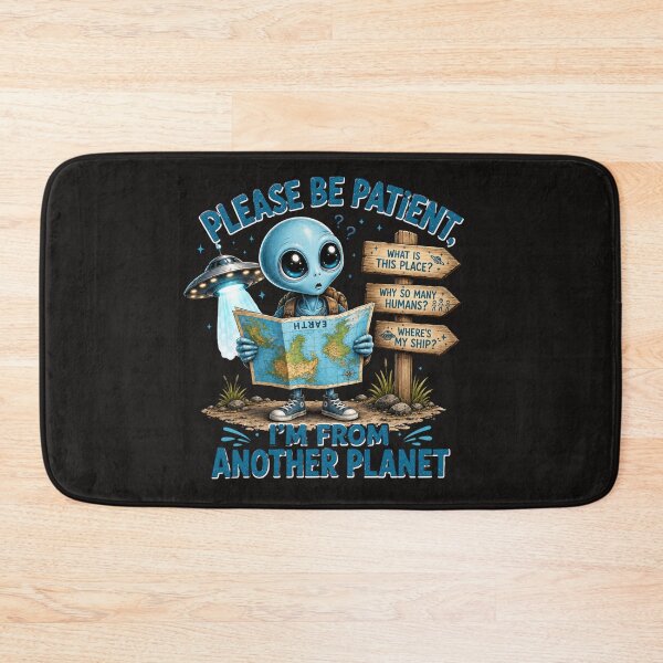 Item preview, Please Be Patient I'm From Another Planet Funny Alien T-Shirt | Cute UFO Sci-Fi Graphic Tee designed and sold by Ashes to Artistry.