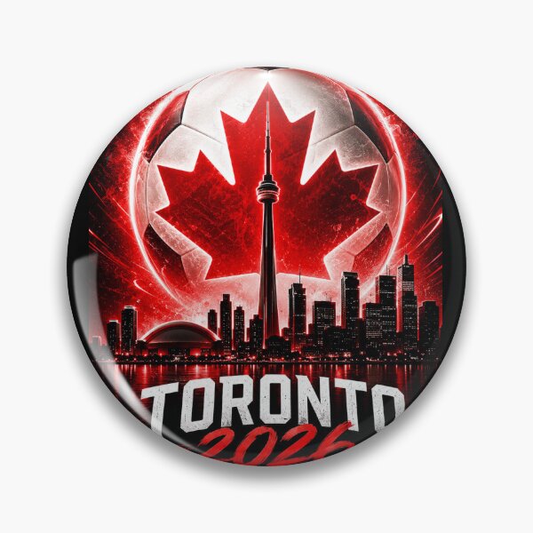 Item preview, Toronto 2026 Soccer Host City Maple Leaf Fan Art designed and sold by Aram250.
