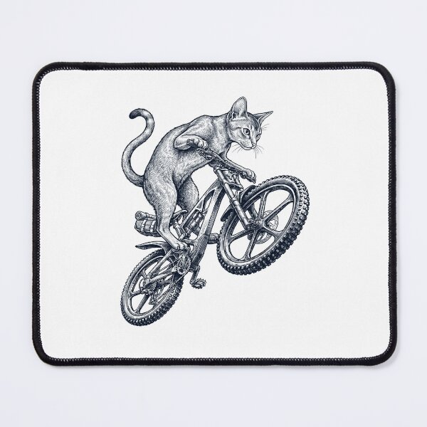 Item preview, Vintage Cat Riding Bicycle Cycling Bike Animal Lover designed and sold by TerryConnells.