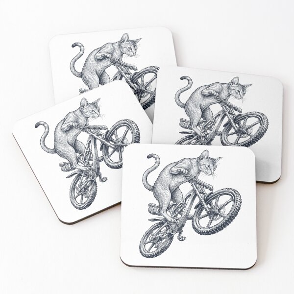 Item preview, Vintage Cat Riding Bicycle Cycling Bike Animal Lover designed and sold by TerryConnells.