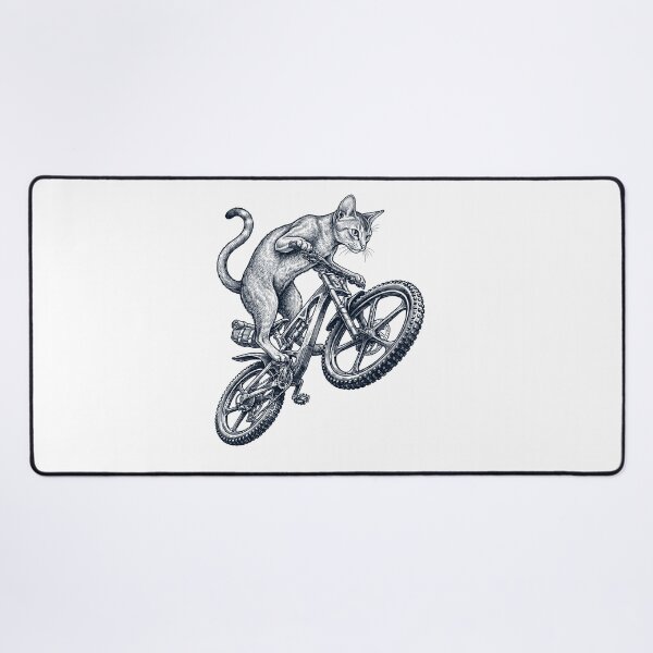 Item preview, Vintage Cat Riding Bicycle Cycling Bike Animal Lover designed and sold by TerryConnells.