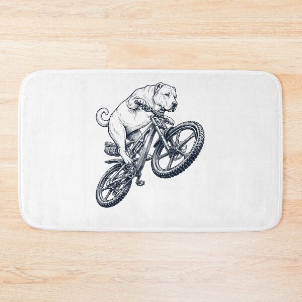 Item preview, Vintage Central Asian Shepherd Dog Riding Bicycle Cycling Bike Dog Lover designed and sold by TerryConnells.