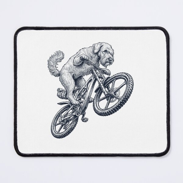 Item preview, Vintage Cesky Terrier Riding Bicycle Cycling Bike Dog Lover designed and sold by TerryConnells.