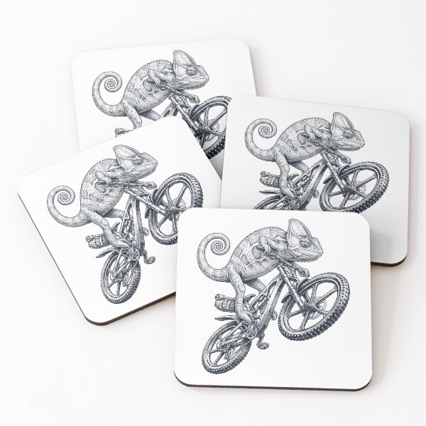 Item preview, Vintage Chameleon Riding Bicycle Cycling Bike Animal Lover designed and sold by TerryConnells.