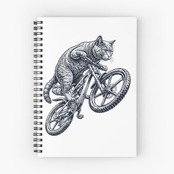 Item preview, Vintage Chartreux Cat Riding Bicycle Cycling Bike Kitten Lover designed and sold by TerryConnells.