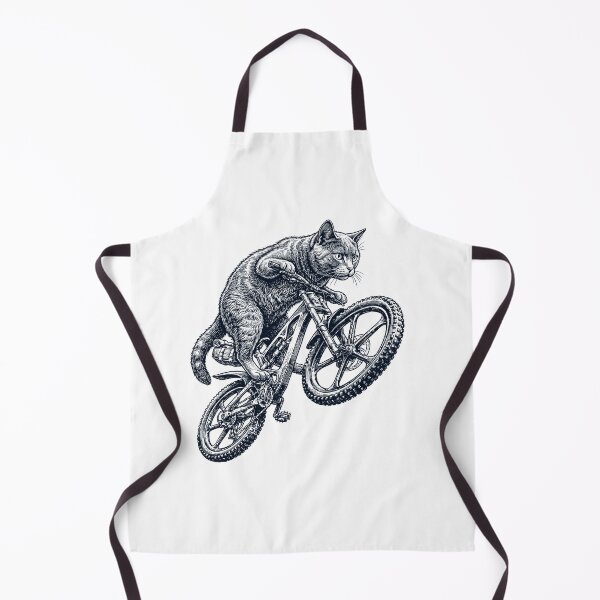 Item preview, Vintage Chartreux Cat Riding Bicycle Cycling Bike Kitten Lover designed and sold by TerryConnells.