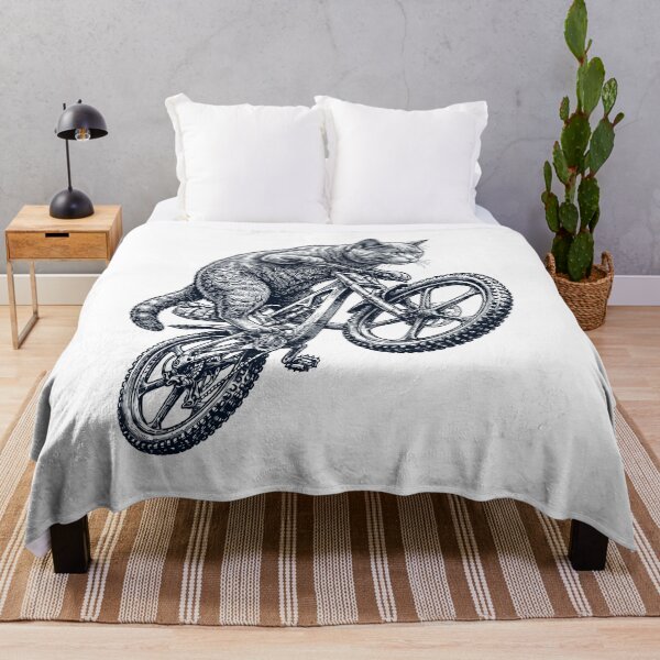 Item preview, Vintage Chartreux Cat Riding Bicycle Cycling Bike Kitten Lover designed and sold by TerryConnells.