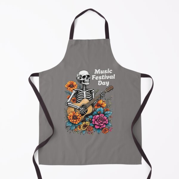 Item preview, Acoustic Skeleton – Floral Music Festival Day - World Music Day designed and sold by Art-Arcade6.