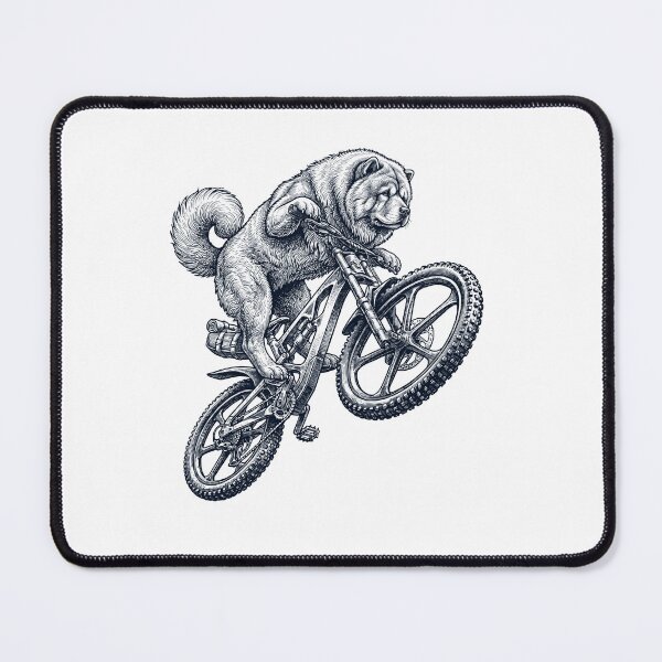 Item preview, Vintage Chow Chow Riding Bicycle Cycling Bike Dog Lover designed and sold by TerryConnells.