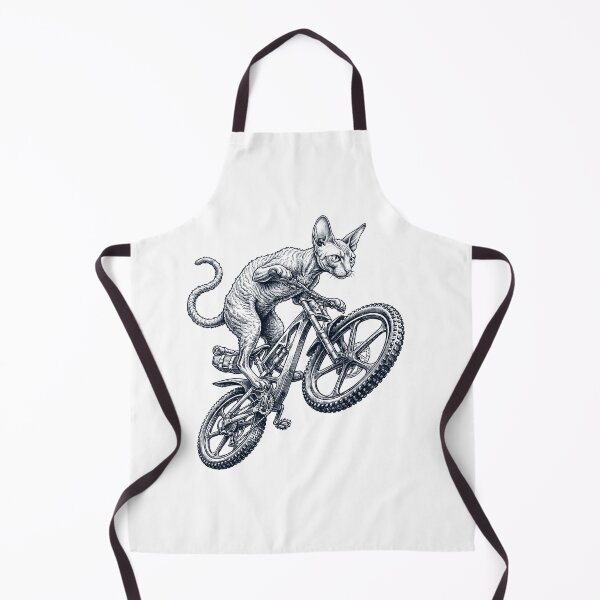Item preview, Vintage Cornish Rex Cat Riding Bicycle Cycling Bike Kitten Lover designed and sold by TerryConnells.