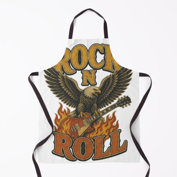Item preview, Rock N Roll Eagle Guitar Vintage Rock Music Shirt designed and sold by Kevin Shearer.