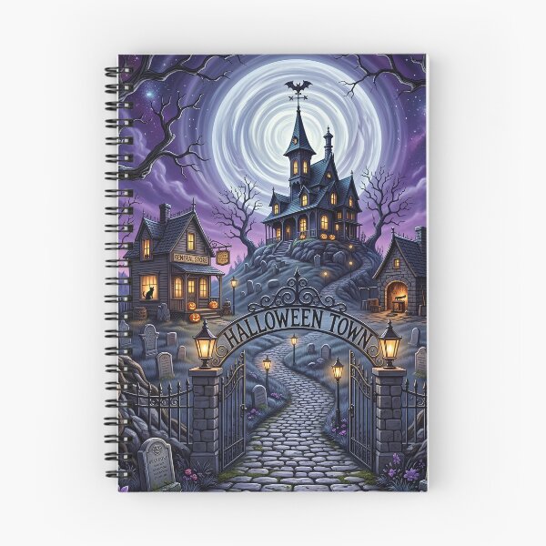 Item preview, Halloween Town Haunted Village. designed and sold by HorrorInkStudio.